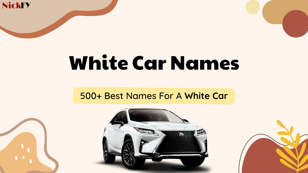 White Car Names - Cool Names For Your White Car