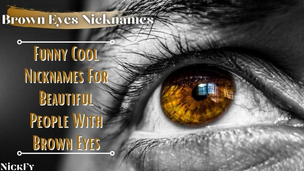 Brown Eyes Nicknames | Cool Cute Nicknames For Brown Eyes