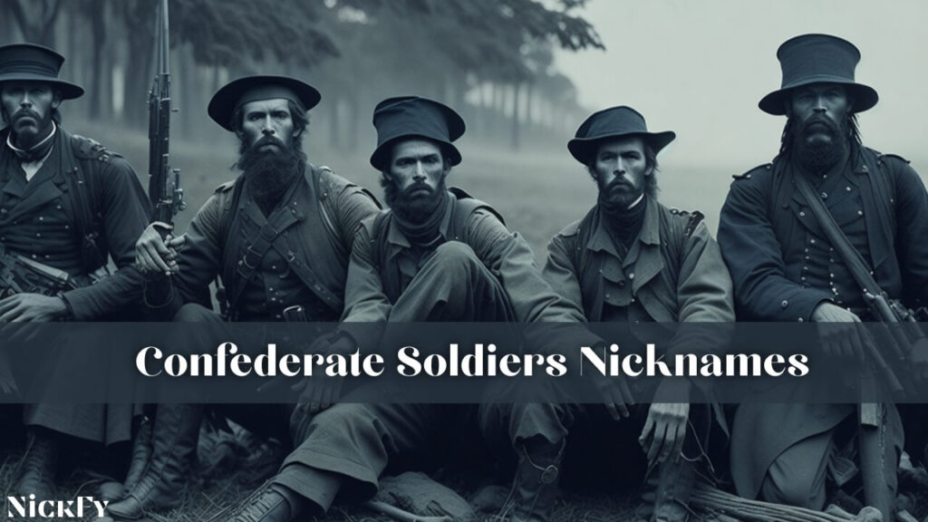 Confederate Soldiers Nicknames