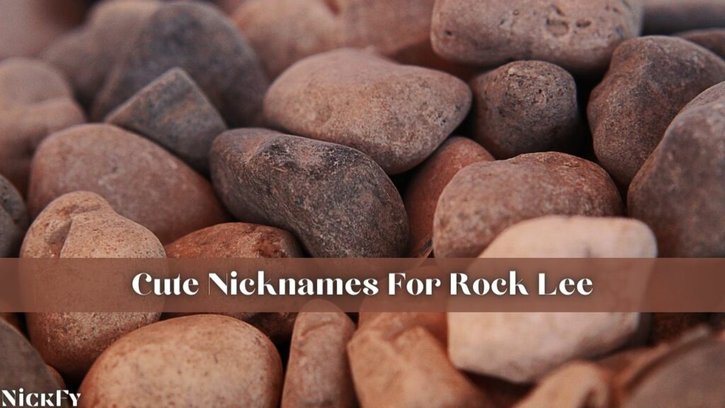 Cute Nicknames For Rock Lee