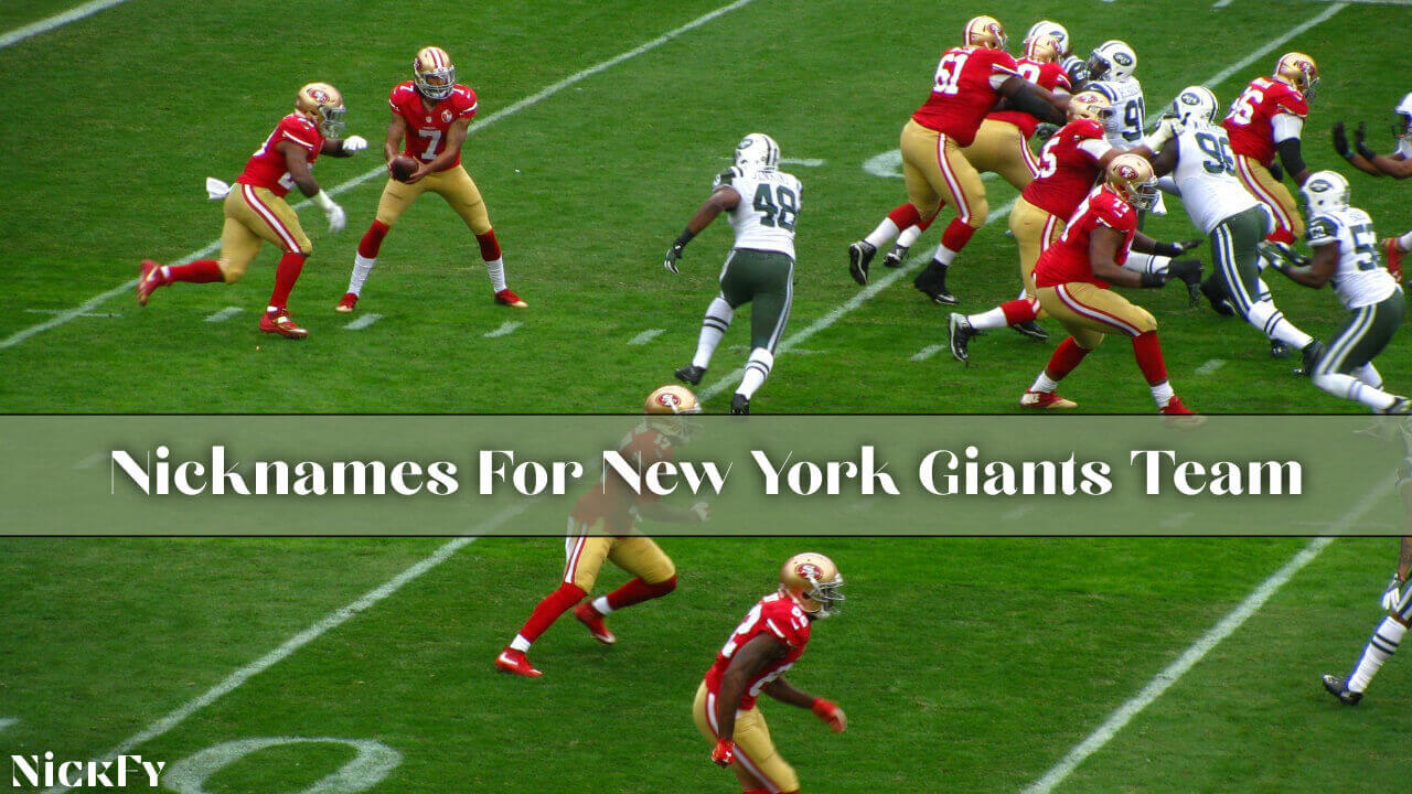 NY Giants Nicknames For New York Giants Team